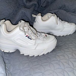 Fila White Sneakers Size 7